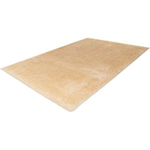 Lalee Glamour - vloerkleed - Velours - Velvet - Recycled karpet fraai tapis -effen tapijt maat 120x170 Beige