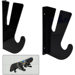 2 Pieces Snowboard Racks - Snowboard Wall Mount met Hooks - Snowboard Display Rack en Opslag Rack voor Kamer en Garage