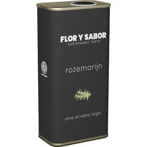 Flor y Sabor extra virgin olijfolie 'rozemarijn' - 500ml blik
