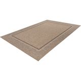 Lalee Costa- sisal look- ibiza vloerkleed- buitentapijt- in en outdoor- flatwave- laagpolig- vlecht- inheems motief- waterbestendig- tuin kleed- 160x230 cm beige