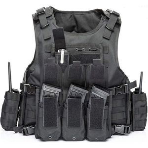 Ballistische platen drager - Verstelbaar Molle-vest met borstbeschermers voor paintball en politie