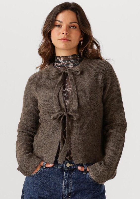 OBJECT - OBJPARVI KNIT CARDIGAN - Vest - Bruin