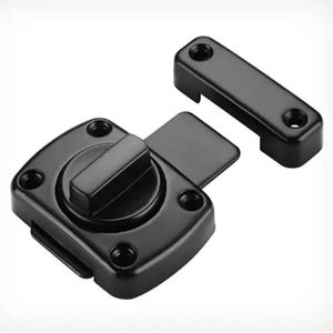 Schuifdeur Lock bar schuur Deur Klink Haak-en-Oog Gesp Houten Hek Deurslot Zwarte Deurvergrendeling Schip Venster Lock Deurvergrendelingen Interne