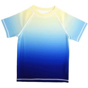 Zwemshirt jongens korte mouwen UPF 50+ 3-11 jaar - Sneldrogend en zonbescherming