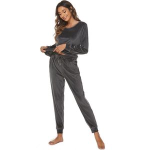 Dames Velours Trainingspak - Twee Delige Jogging Set voor Winter