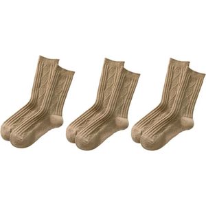 Kasjmier sokken - Cashmere - 3 paar - Beige