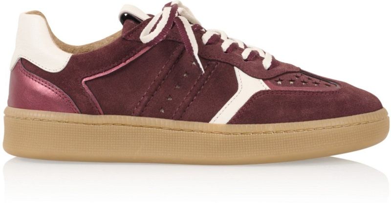 Babouche - Ira - Sneakers - Bordeaux Wit