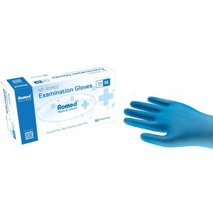 Romed Nitromed Handschoenen 100 stuks S Romed - Blauw - Nitril en Vinyl - Poedervrij en latexvrij
