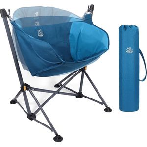 LifeStages® Campingstoel, hangstoel, schommelstoel voor camping met rugsteun, oversized schommelstoel, ligstoel, tot 100 kg belastbaar, draagbare hangstoel voor buiten, gazon