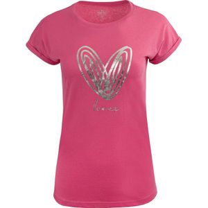 People Rep - Isolde - T-shirt - Fuchsia - Korte Mouwen - 100% Katoen
