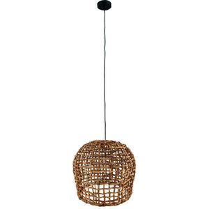 DKNC - Hanglamp Hanoi - Bananenblad - 38x38x38cm - Natuurlijk