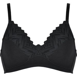 Naturana - Soft bh met katoen en kant - 5083 - Zwart - 80B