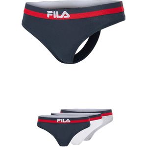 Fila - Urban String - Gekleurde Waistband - 3 Pack - Navy/Wit/Grijs