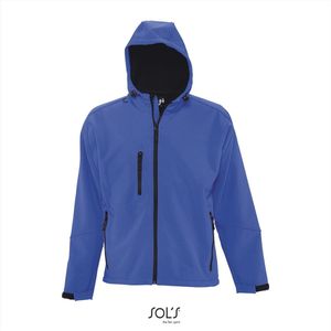SOL'S Men´s Hooded Softshell Jacket Replay L848 - Royal Blue 241 - XS