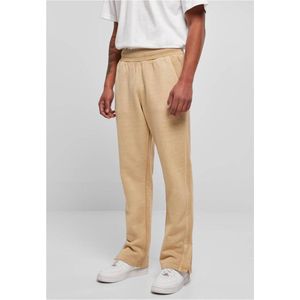 Urban Classics - Heavy Terry Garment Dye Slit Heren joggingbroek - XXL - Beige