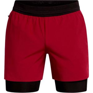 Under Armour Peak Woven 2-in-1 Korte Broek Rood S Man