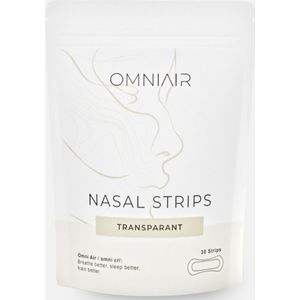OMNIAIR – Transparante Neusstrips voor Beter Slapen en Minder Snurken – Directe Oplossing bij Neusverstopping