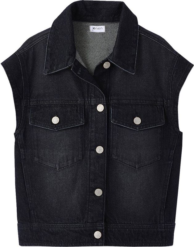 JONEN - Vesten - Denimgrijs - Oversized Spijkerjas - 100% Katoen