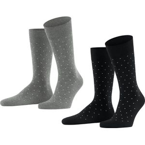 Esprit Fine Dot 2-Pack duurzaam organisch katoen multipack sokken heren veelkleurig - Maat 43-46