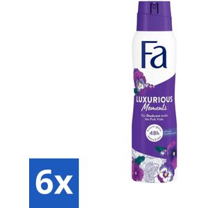 Fa Deodorant Spray Luxurious Moments 150 ml - Voordeelverpakking - 6 stuks