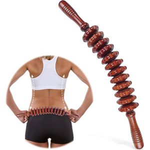Premium Houten Fascia Rol Massageroller voor Spierontspanning en Gua Sha Massage - Anti-cellulitis Behandeling massage roller