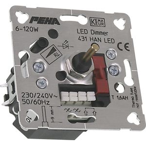 Peha Dimmer Inbouw Led 6-60W Univ 1207 Druk-Wiss Ele