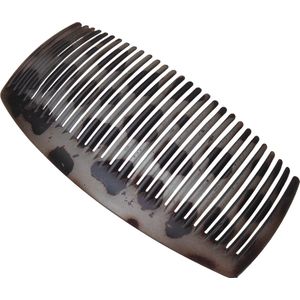 Haarkam-Zijkam siliconen dierenprint grijs