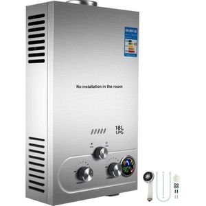 Gas Boiler - LPG - 3600W - 220V - Warmteketel - Grijs Design