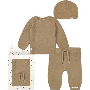 Noppies - Cadeauset - Kledingset - 3delig - Trui Pino - Broek Grover - Light Green - Rib breisel - Maat 44
