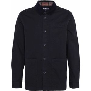 Barbour - Cole Tailored Fit Poplin Overshirt - Zwart - Overhemd