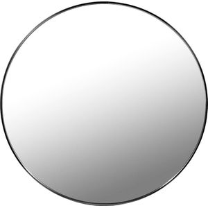 Ronde spiegel - wandspiegel - ø 60 cm - zwart