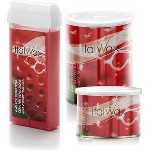ItalWax Aardbei Warme Wax 800ml - Professionele Strawberry Hot Wax voor Pijnloze Ontharing