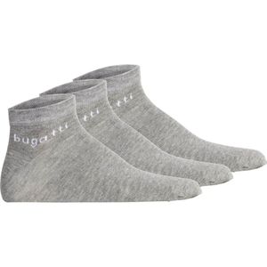 Bugatti Sneaker Sokken Katoen (3 paar) Grijs maat 39-42