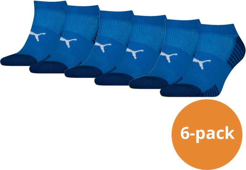 Puma - Sport Cushioned - Sneakersokken - Blauw - 6-pack