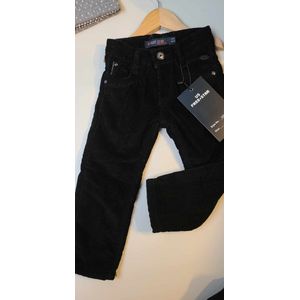 Free star ribfluwelen broek voor kinderen - zwart - 6 jaar (maat 116)
