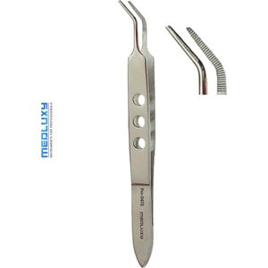 Medluxy Pro - Splinterpincet - 11 cm - Pincet met Gebogen Fijne Punt - M-0478