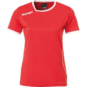 Kempa Curve T-shirt voor heren Sportshirt - Maat XL  - Mannen - rood/wit