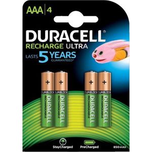 Batterij oplaadbaar duracell aaa ultra rcr 800mah