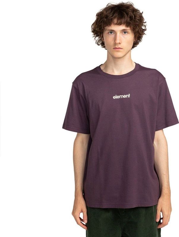 Element - Simple Logo - T-shirt - Paars - Korte Mouwen
