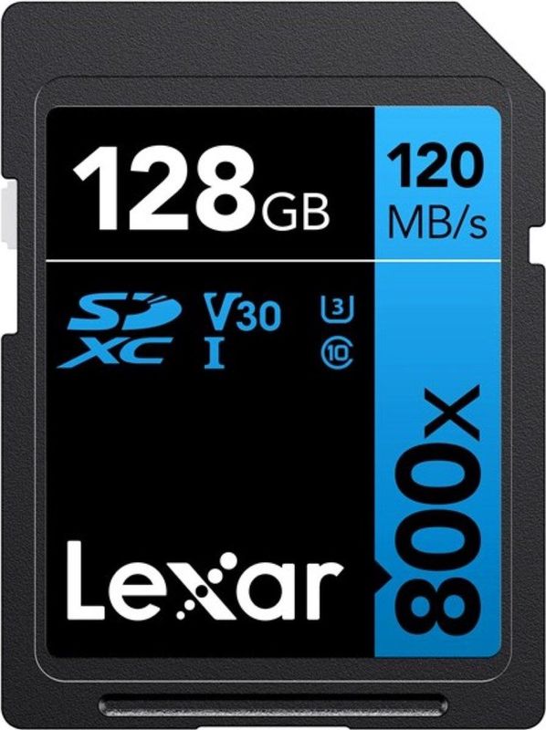Lexar - SDXC Blue Series UHS-I 800x - Geheugenkaart - 128GB - V30