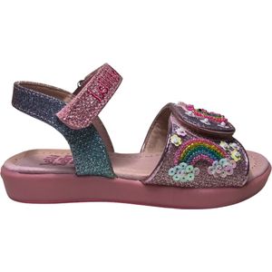 Lelli Kelly - LK7402 Unicorn - Mt 33 - Velcro eenhoorn kraaltjes sandalen - multi glitter