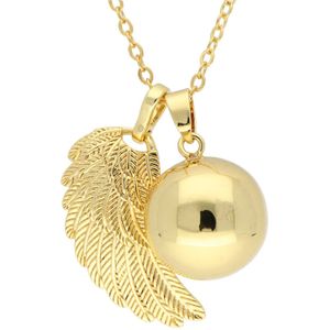 La Rosa Princesa Bola Zwangerschapsketting Vleugel Verguld - Gold plated Babybel Zwanger sieraad