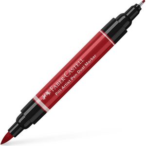 Faber-Castell tekenstift - Pitt Artist Pen - duo marker - 219 diep scharlaken rood - FC-162119