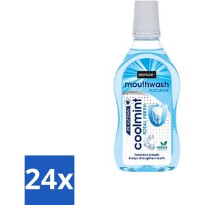 Sence - Fresh Coolmint - Mondwater - Verfrissend - 500 ml - Voordeelverpakking - 24 stuks