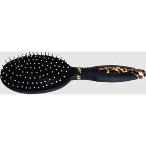 Rojafit Professionele Pneumatische Haarborstel - Ovaal - 24,5 cm - Luipaard