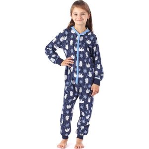 Merry Style Kinder Pyjama - ronde hals - lange mouwen - lange broek met zakken - Katoen - MS-MS10-223-PJ - Marine Bär - 110-116