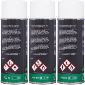 3x Zink-Aluminium Spray Zilver Mat