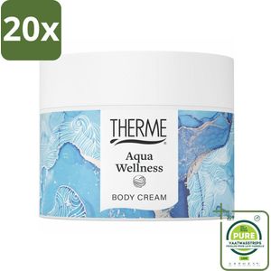 20 x Therme - Aqua Wellness - Bodycrème - Hydraterend - Verzorgend - 225gr - Grootverpakking - Bodycrème - Hydraterende Crème - Verzorging - Huidverzorging - Vegan Bodycrème