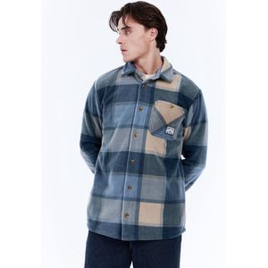 Protest Prtmitchel - Shacket Heren - Outdoor - Overshirt - High-pile teddy fleece – Twilight Navy