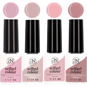PN Selfcare Pink Elegance - Gellak - Hema vrij - Gel Nagellak - Gellak Starterspakket - 4x6ml - Roze